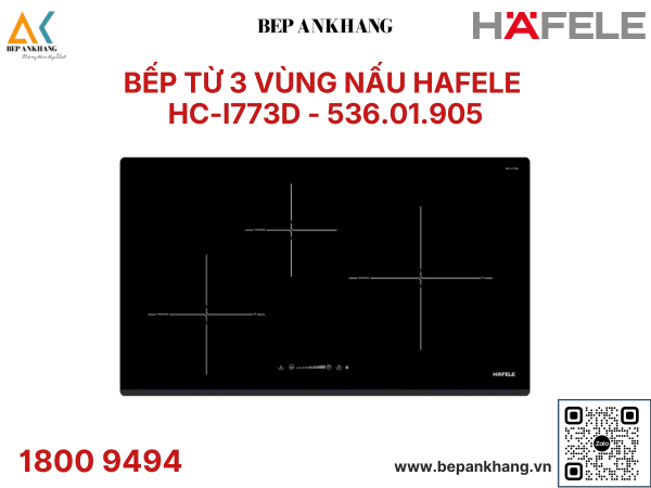 Bếp từ 3 vùng nấu HC-I773D 536.01.905 - Thương Hiệu Đức